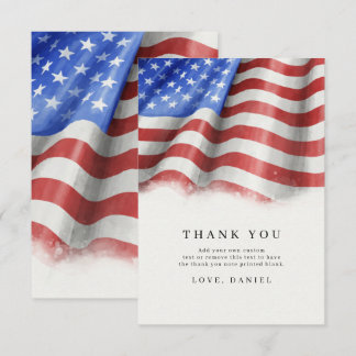 American Flag Thank You Cards