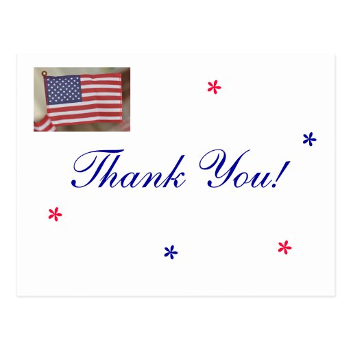 American Flag Thank You Cards, American Flag Thank You Card Templates ...