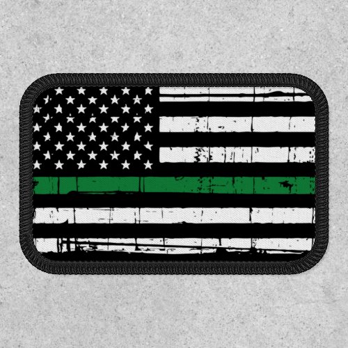 American Flag Thin Green Line Patch