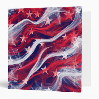 American flag three ring binder