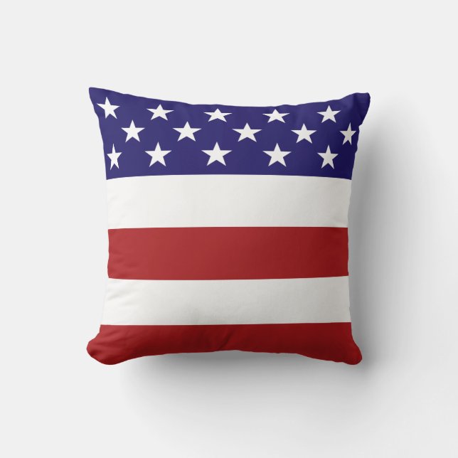 American Flag Throw Pillow (Front)