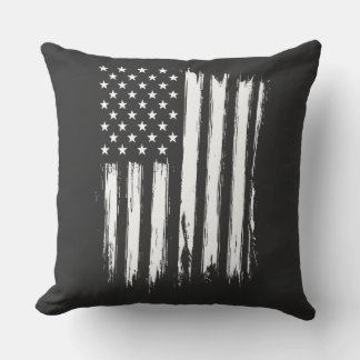 American Flag Throw Pillow