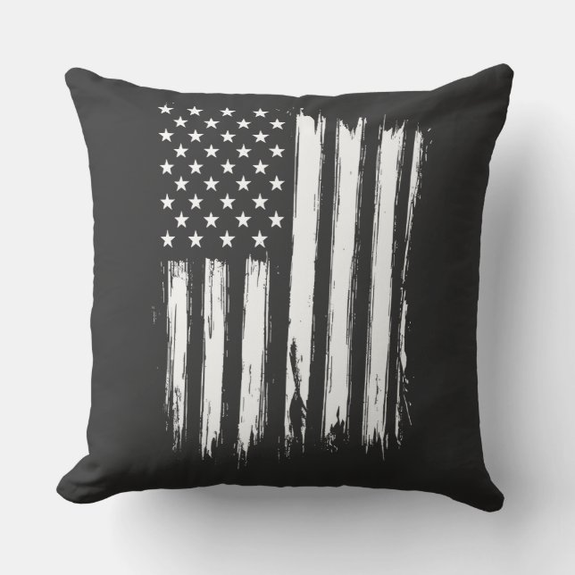 American Flag Throw Pillow (Front)
