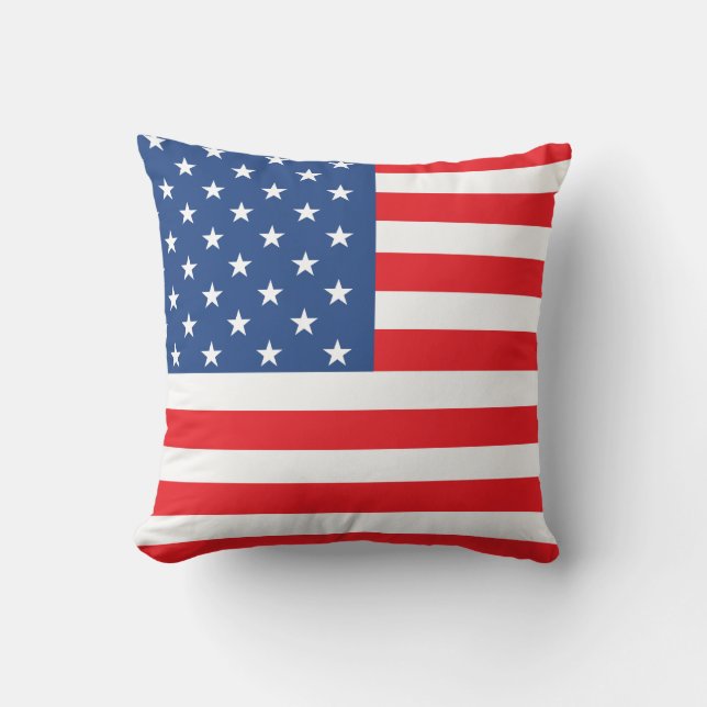 American Flag Throw Pillow (Front)
