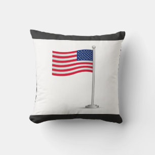 american flag throw pillow