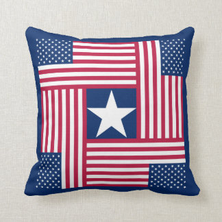 American Flag Throw Pillow