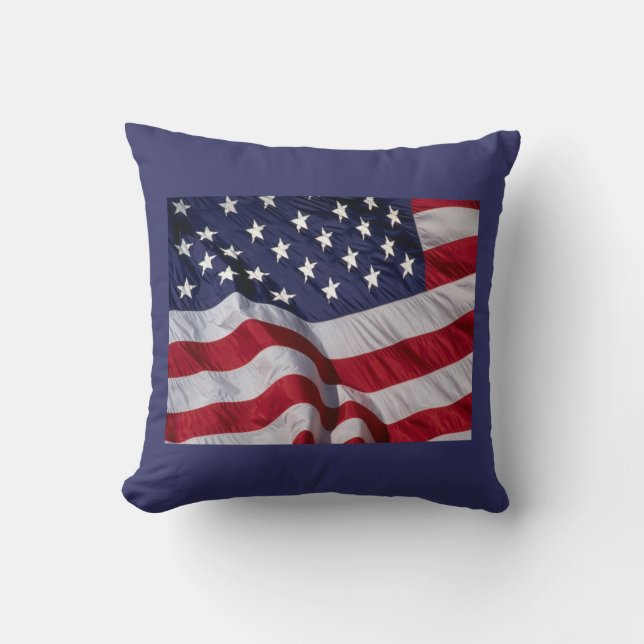 American Flag Throw Pillow (Front)
