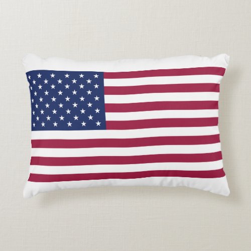 American Flag Throw Pillow