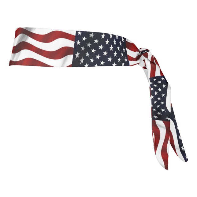 American Flag Tie Headband (Rotate 90)