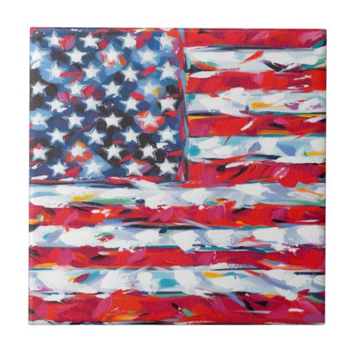 American Flag Tile