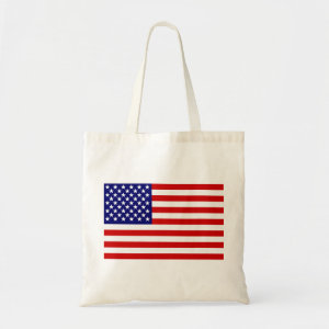 American flag tote bag