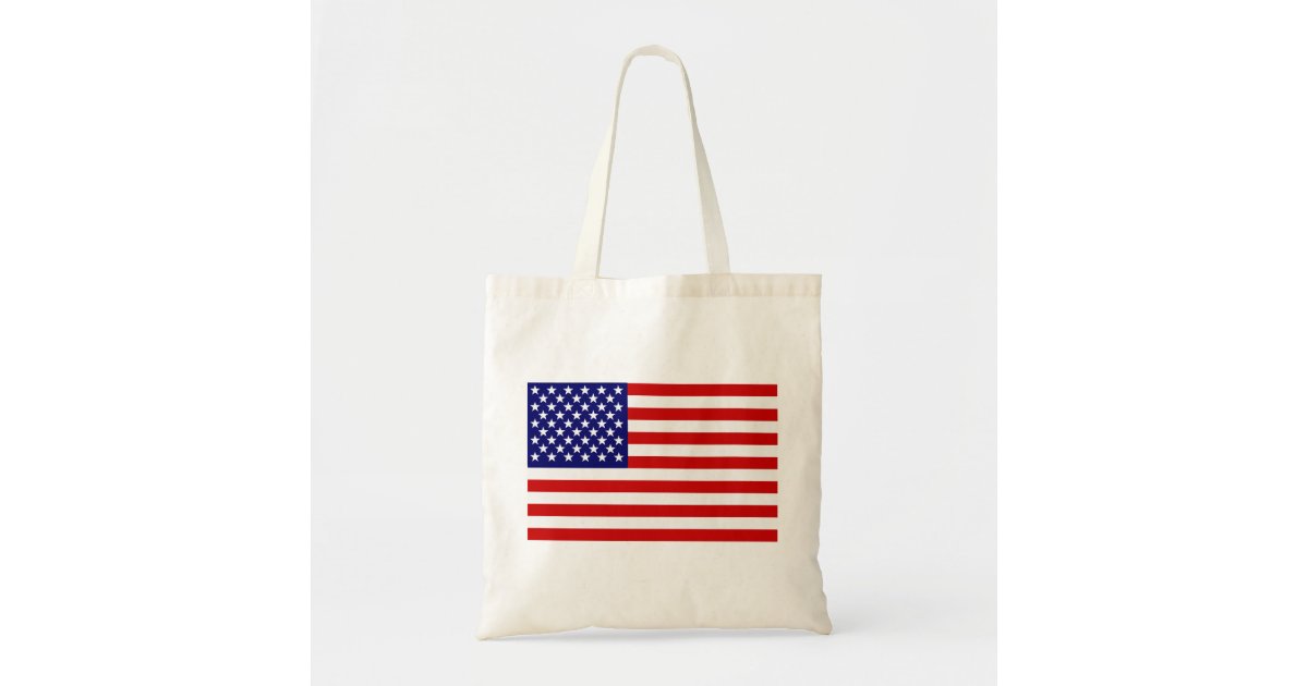 American flag tote bag Zazzle