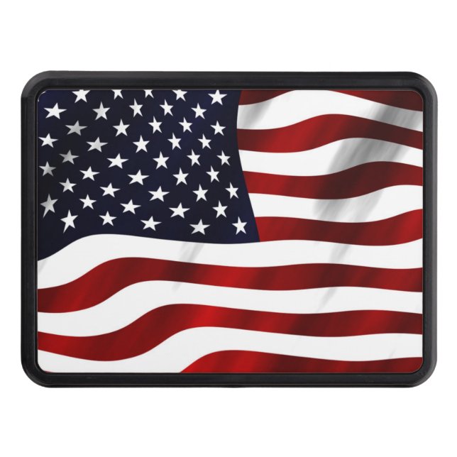 American Flag Trailer Hitch Cover (Front)