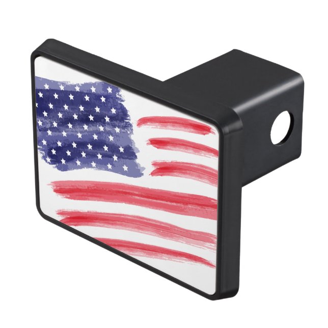 American Flag Trailer Hitch Cover (Top Right)