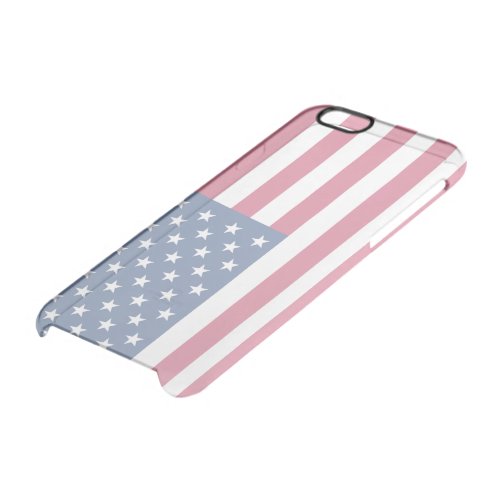 American Flag Transparent Clear iPhone 66S Case