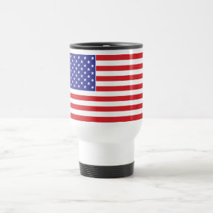 American Flag Travel Mug