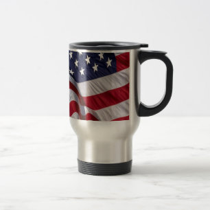 American Flag Travel Mug