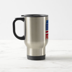 American Flag Travel Mug
