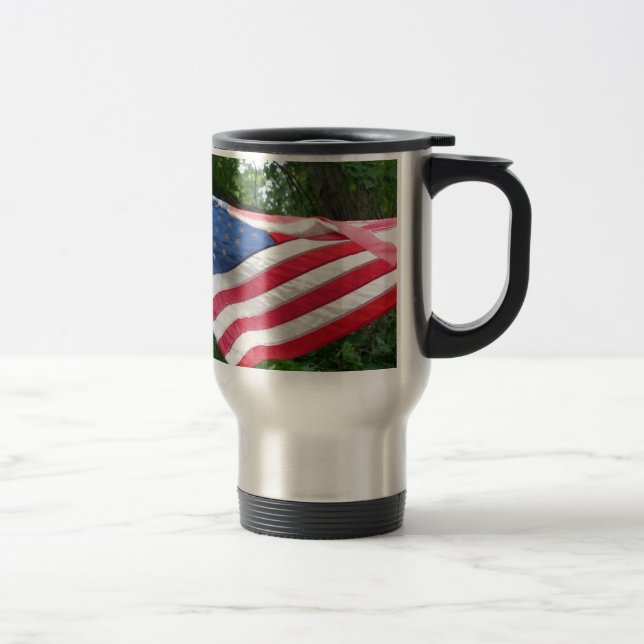 American Flag Travel Mug (Right)