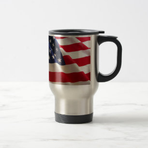 American Flag Travel Mug