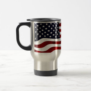 American Flag Travel Mug