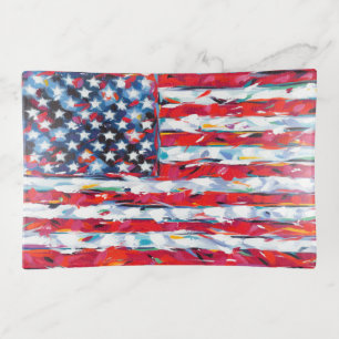 American Flag Trinket Tray