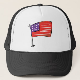 American Flag Trucker Hat