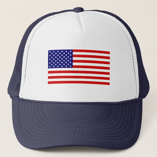 American Flag Trucker Hat (Front)
