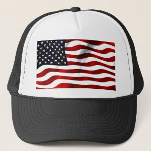 American Flag Trucker Hat