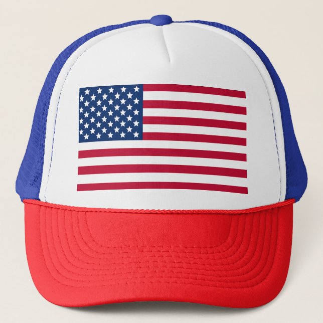 American Flag Trucker Hat (Front)