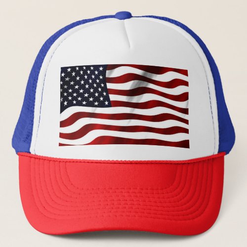 American Flag Trucker Hat