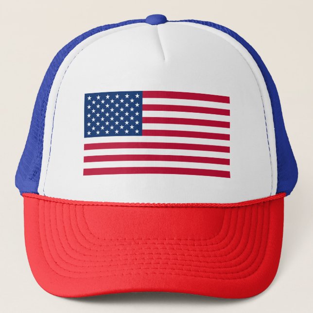 American Flag - Trucker Hat (Front)