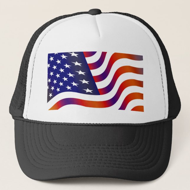 American Flag Trucker Hat (Front)