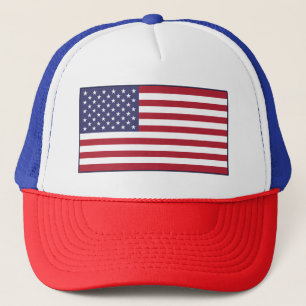American Flag Trucker Hat
