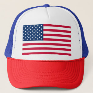 American Flag Trucker Hat USA Patriotic
