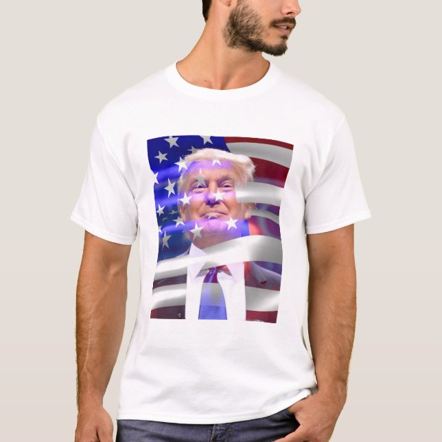 american flag trump 2020 T-Shirt (Front)