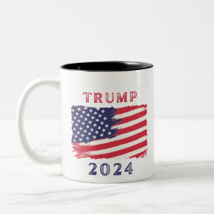 American Flag Trump 2024 Mug