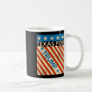 American Flag Trump 2024 Reelection Texas Trump Coffee Mug
