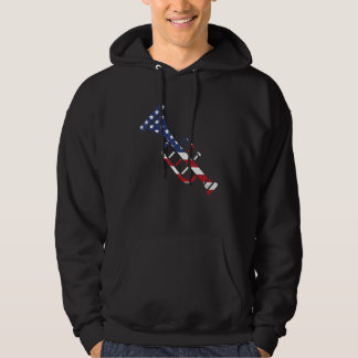 American Flag Trumpet Brass Musical Instrument Cla Hoodie
