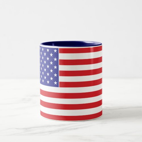 American Flag Two_Tone Coffee Mug