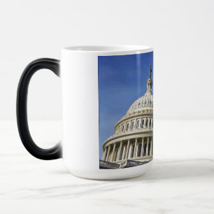 American Flag & U.S. Capitol Patriotic USA Pride Color Morph Mug