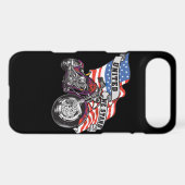 American Flag United Stand Motorcycle iPhone4 Case (Back (Horizontal))