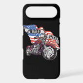 American Flag United Stand Motorcycle iPhone4 Case (Back)