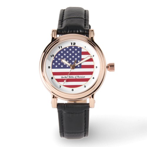 American Flag  United States fashion USA design Watch