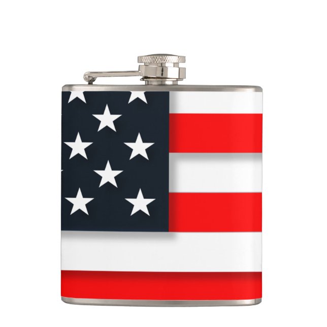 American Flag United States of America Flask (Front)