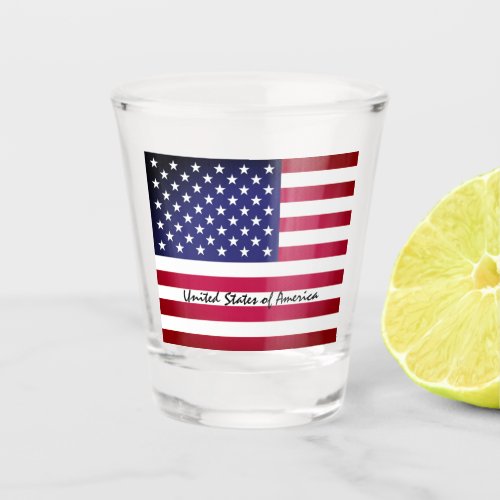 American Flag  United States _ USA party sports  Shot Glass