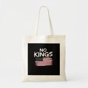 American Flag Upside Down Distress No Kings Long F Tote Bag