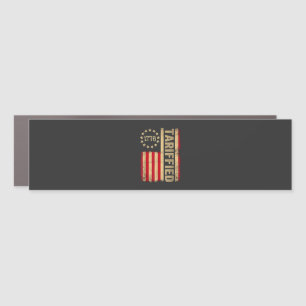 American Flag USA 1776 American Tarrifs Car Magnet