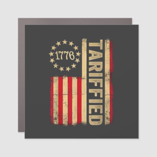 American Flag USA 1776 American Tarrifs Car Magnet
