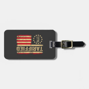 American Flag USA 1776 American Tarrifs Luggage Tag